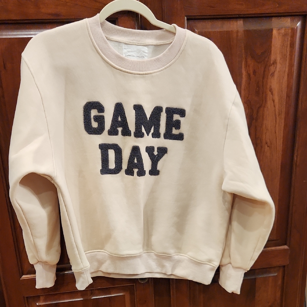 Cream Game Day Sweatshirt